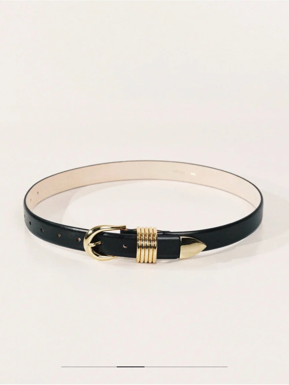 Dehanche Hollyhock Belt Black/Gold Size M excellent condition